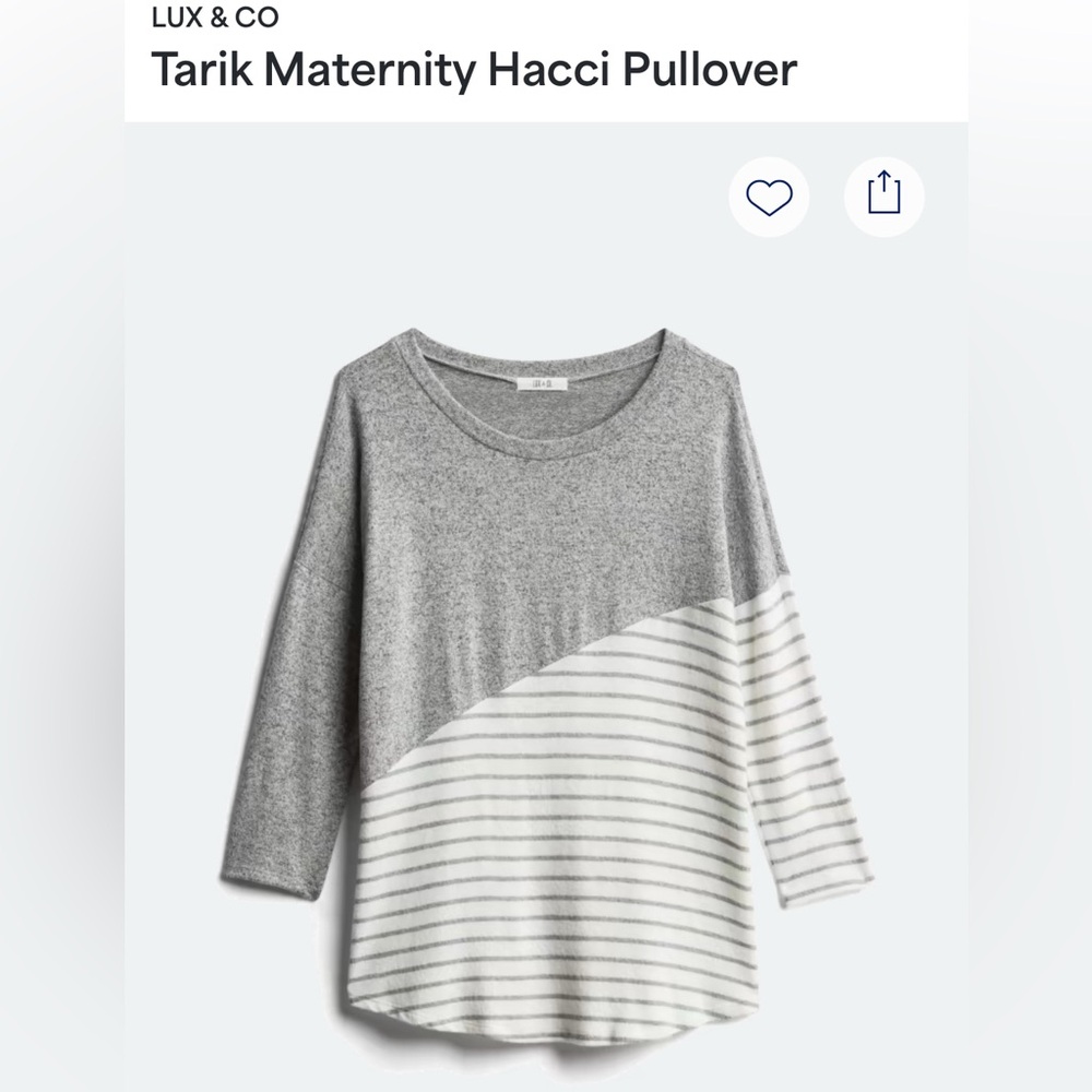 Lux & co Maternity Pullover Size M
